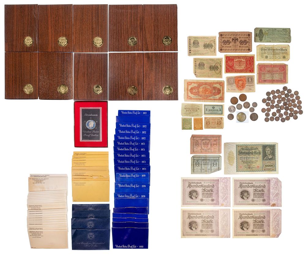 Lot 174: Eisenhower Proof, Mint Set and Proof Set Assortment