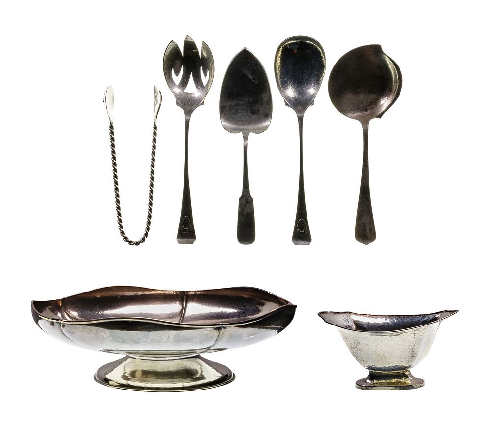Lot 179: Sterling Silver Art and Crafts Object Assortment