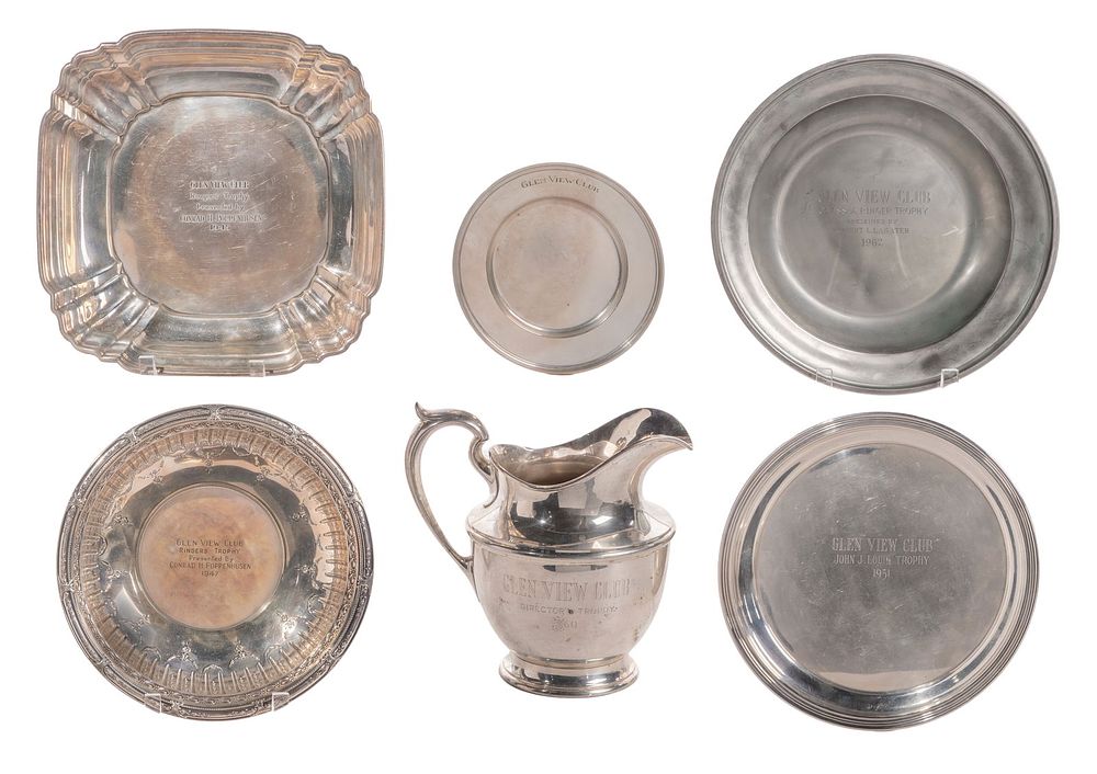 Lot 191: Sterling Silver Glen View Club Trophy Assortment
