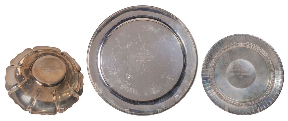 Lot 193: Sterling Silver Lake Geneva Country Club Invitationals Trophy Assortment