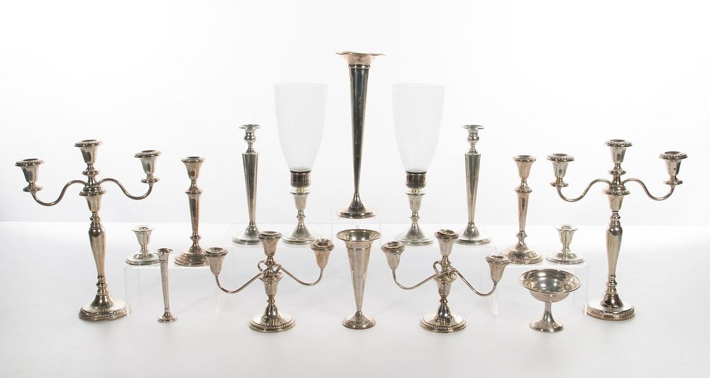 Lot 195: Sterling Silver Weighted Object Assortment