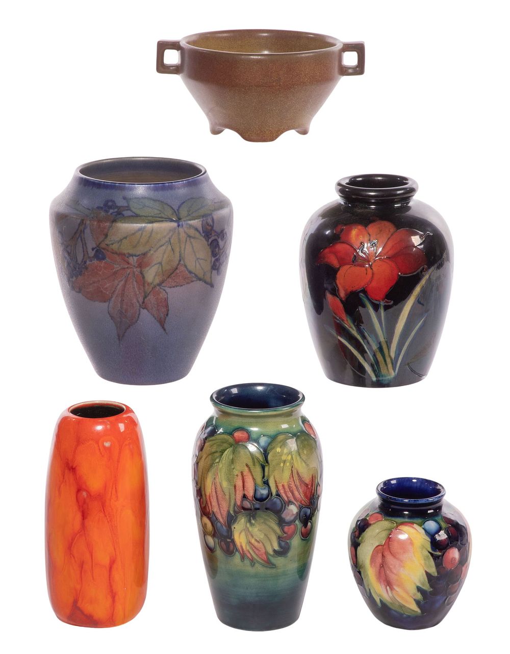 Lot 213: Rookwood and Moorcroft Pottery Assortment