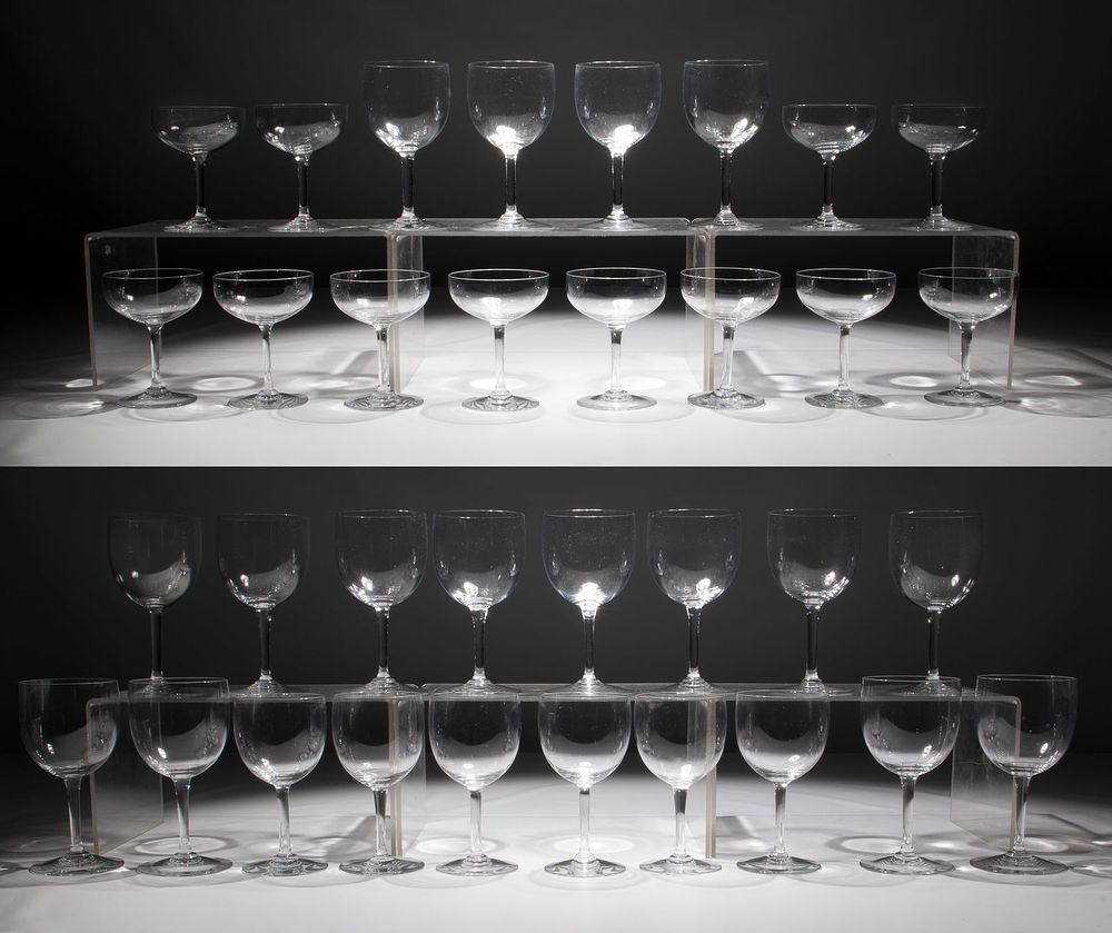 Lot 225: Baccarat Montaigne Crystal Stemware