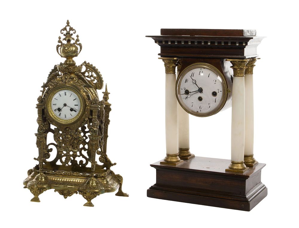 Lot 227: Mantle Clocks