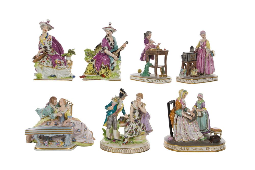 Lot 235: Meissen Porcelain Figurine Assortment