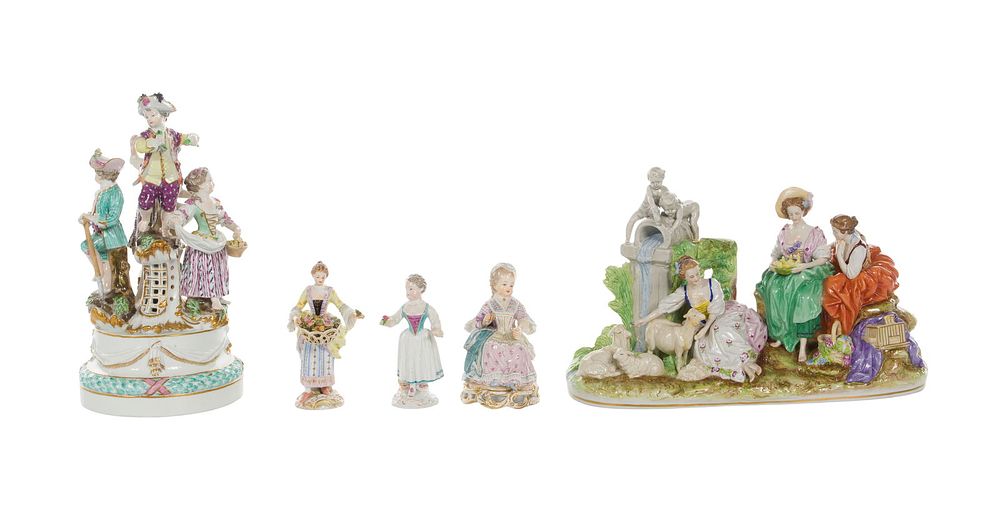 Lot 236: Meissen Porcelain Figurine Assortment