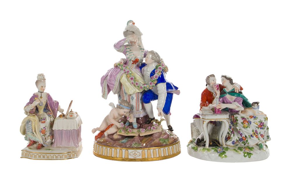 Lot 237: Meissen Porcelain Figurine Assortment