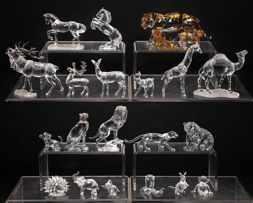Lot 239: Swarovski Crystal Animal Figurine Assortment