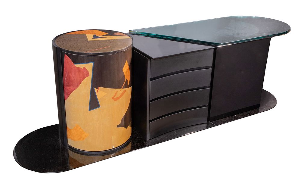 Lot 246: Carlo Malnati (Italian, 20th Century) Inlaid Buffet
