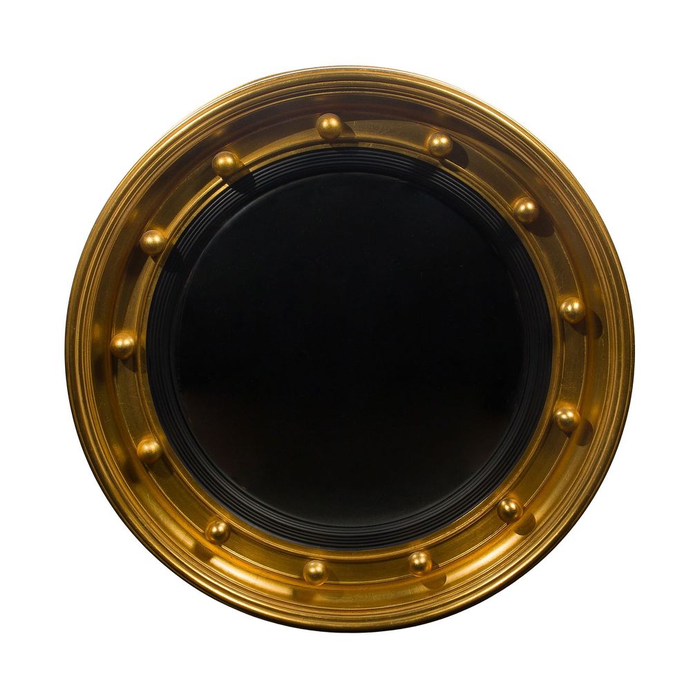 Lot 263: Federal Style Gilt Wood Convex Mirror