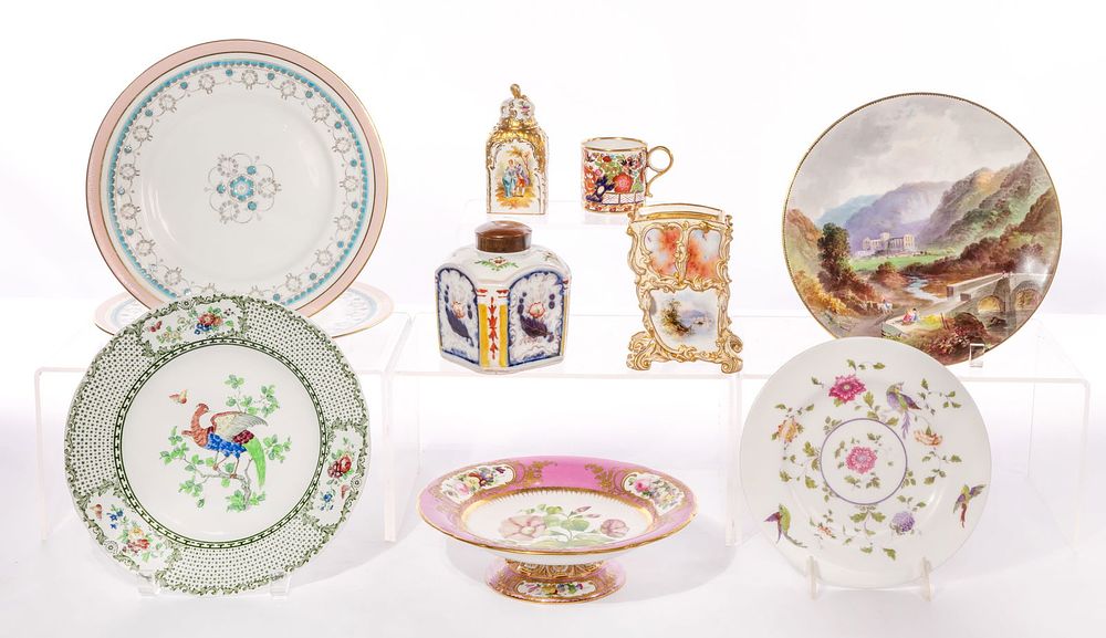 Lot 152: Tea Canister and Plate Assortment