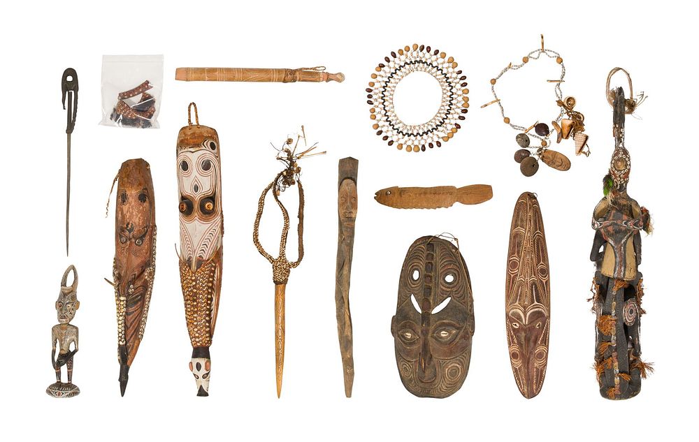 Lot 164: Papua New Guinea Object Assortment