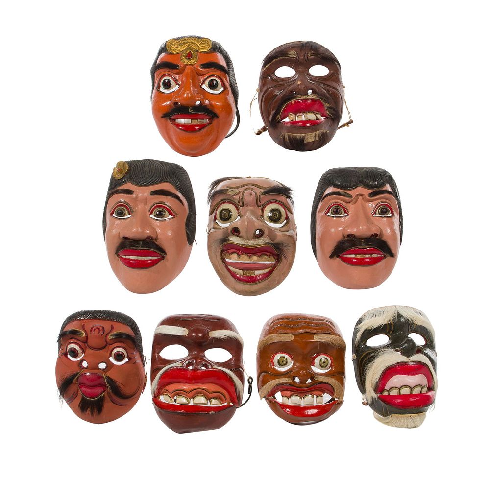 Lot 168: Balinese Mask Assortment