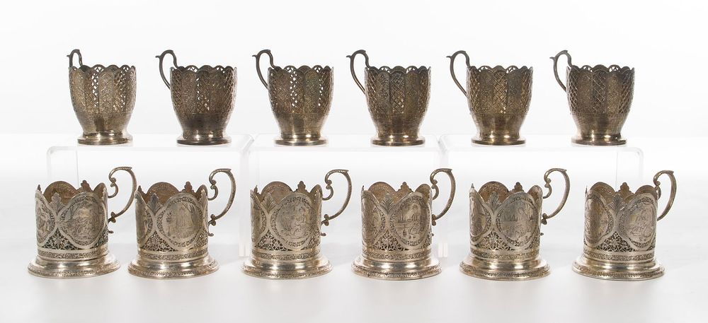 Lot 198: Persian Silver Assortment