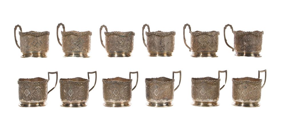 Lot 202: Persian Silver Assortment