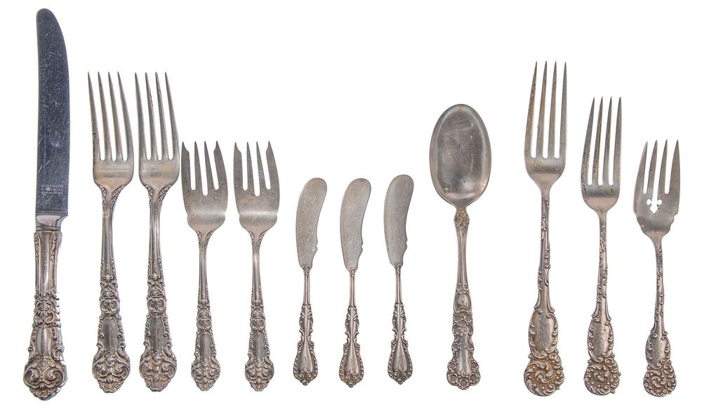 Lot 203: Reed & Barton Sterling Silver Flatware Assortment
