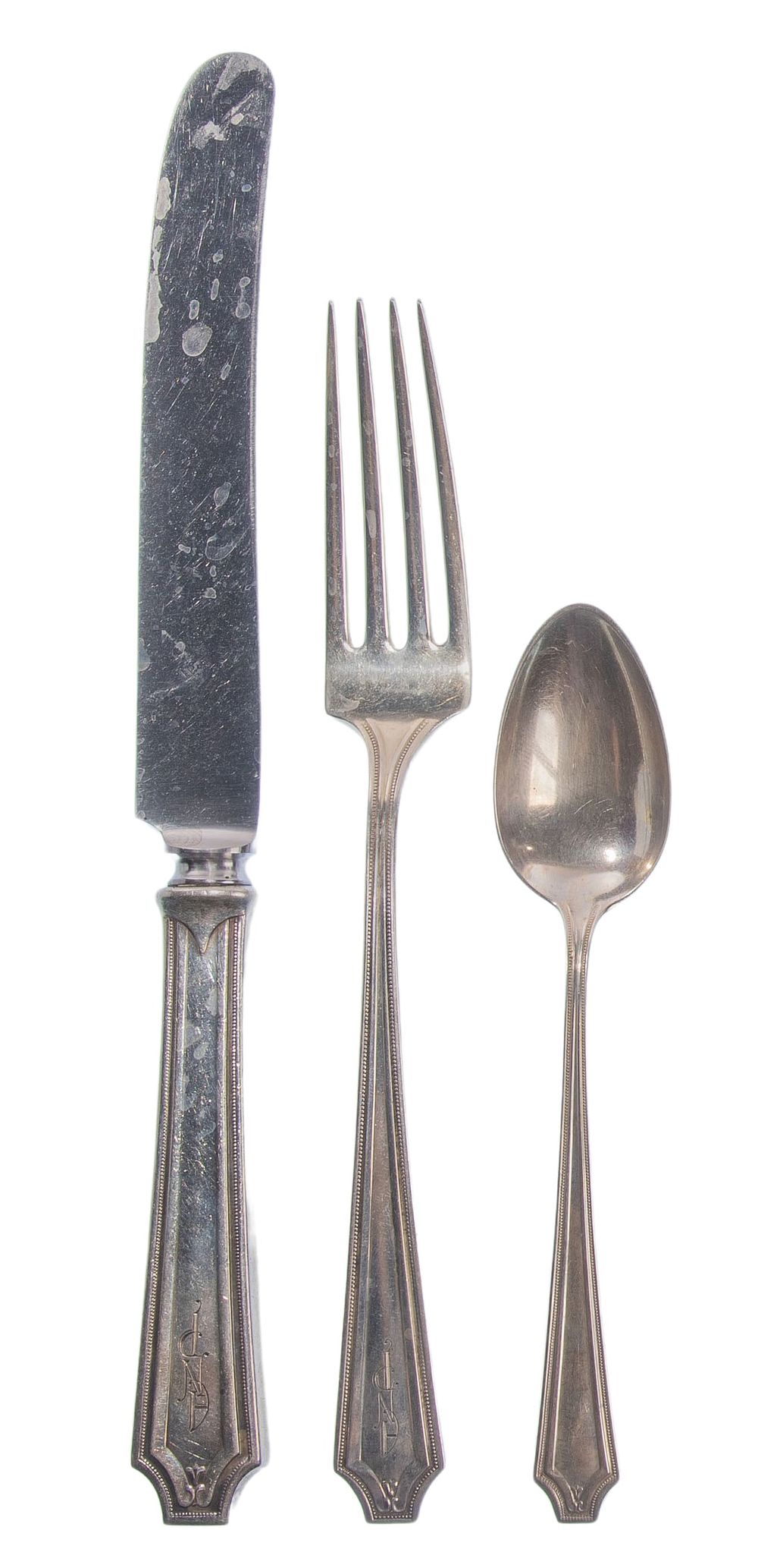 Lot 204: Gorham King Albert Sterling Silver Flatware Service