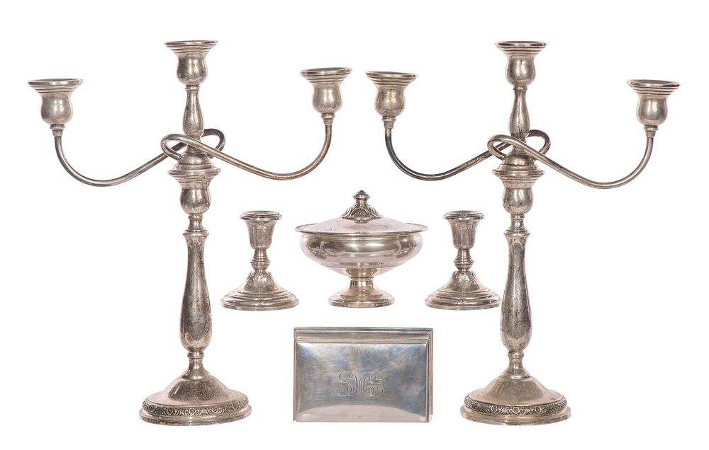 Lot 205: Sterling Silver Weighted Object Assortment