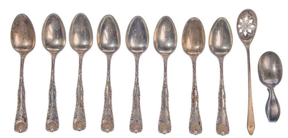 Lot 211: Tiffany & Co. Sterling Silver Spoon Assortment