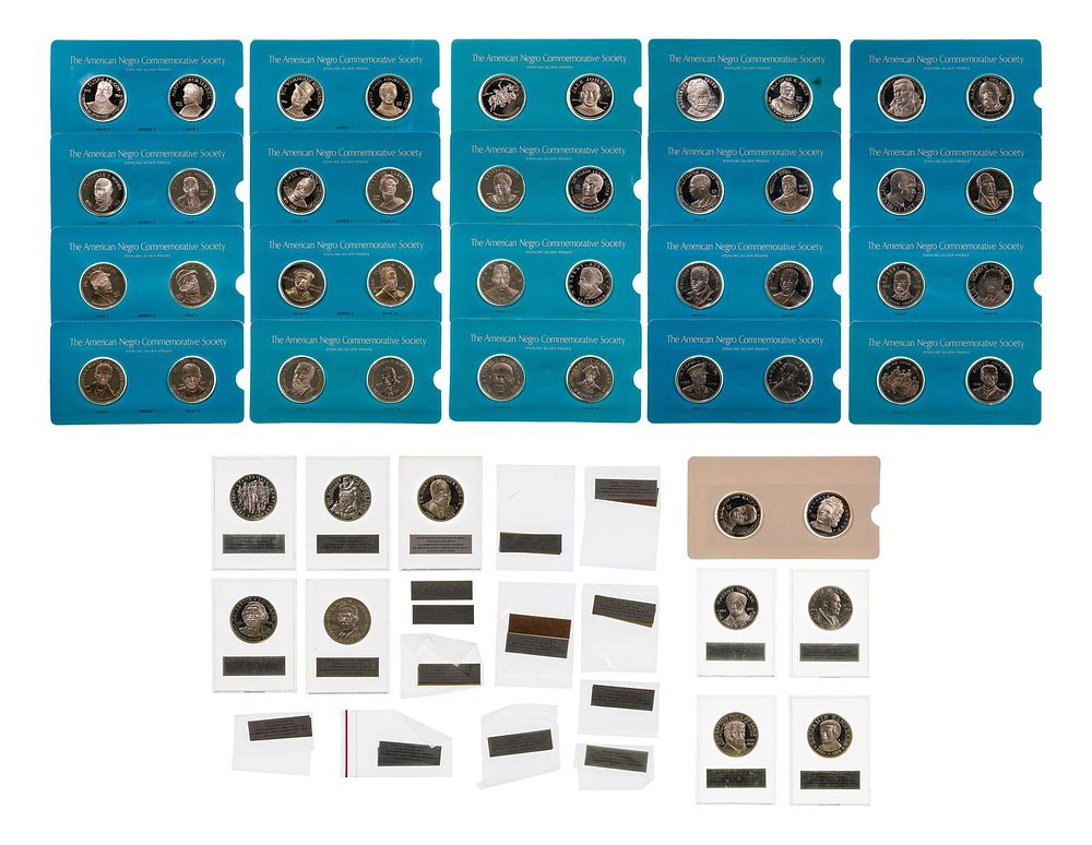 Lot 216: The American Negro Commemorative Society Silver Token Collection