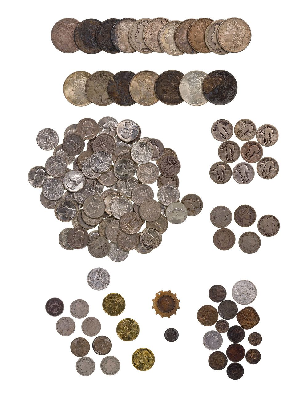 Lot 220: Silver Quarter and Dollar Assortment