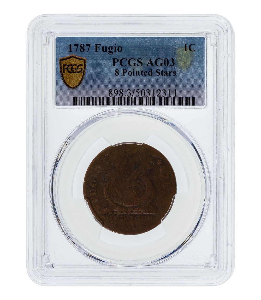 Lot 223: 1787 Fugio 1c AG3 BN PCGS