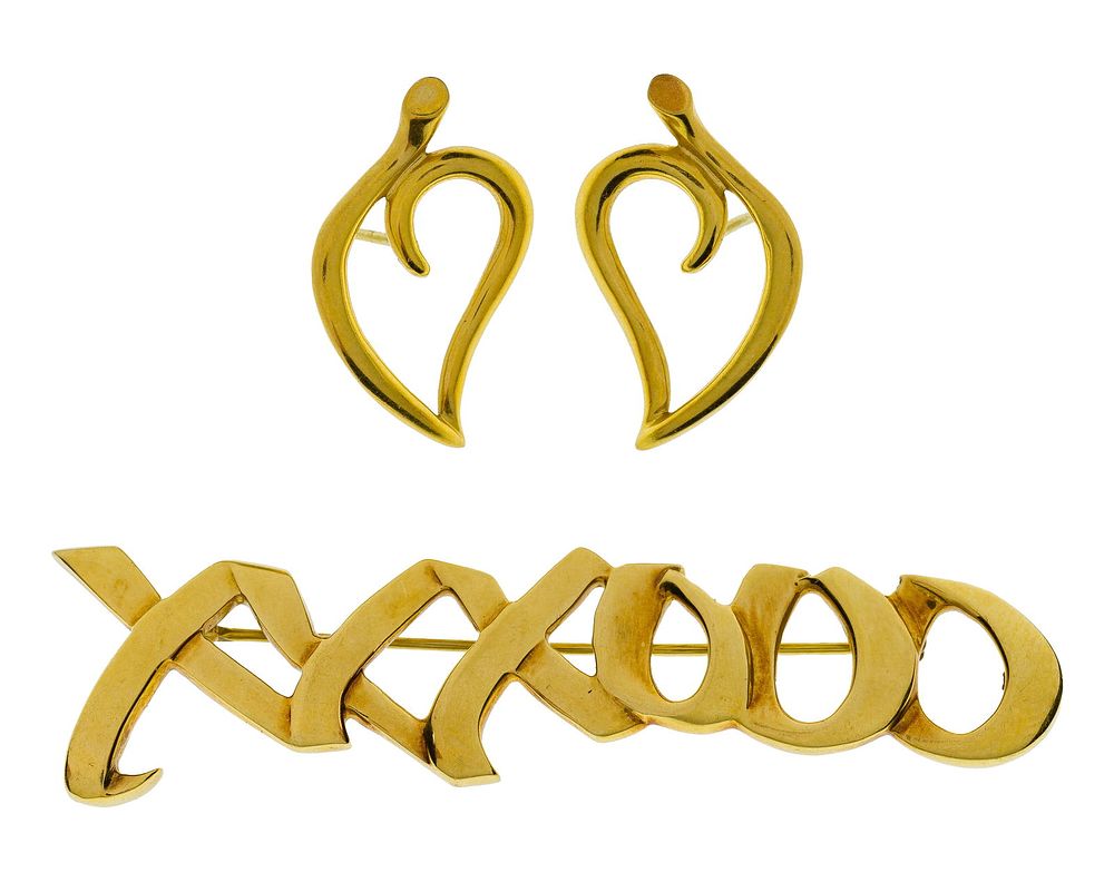 Lot 248: Tiffany & Co 18k Yellow Gold Jewelry