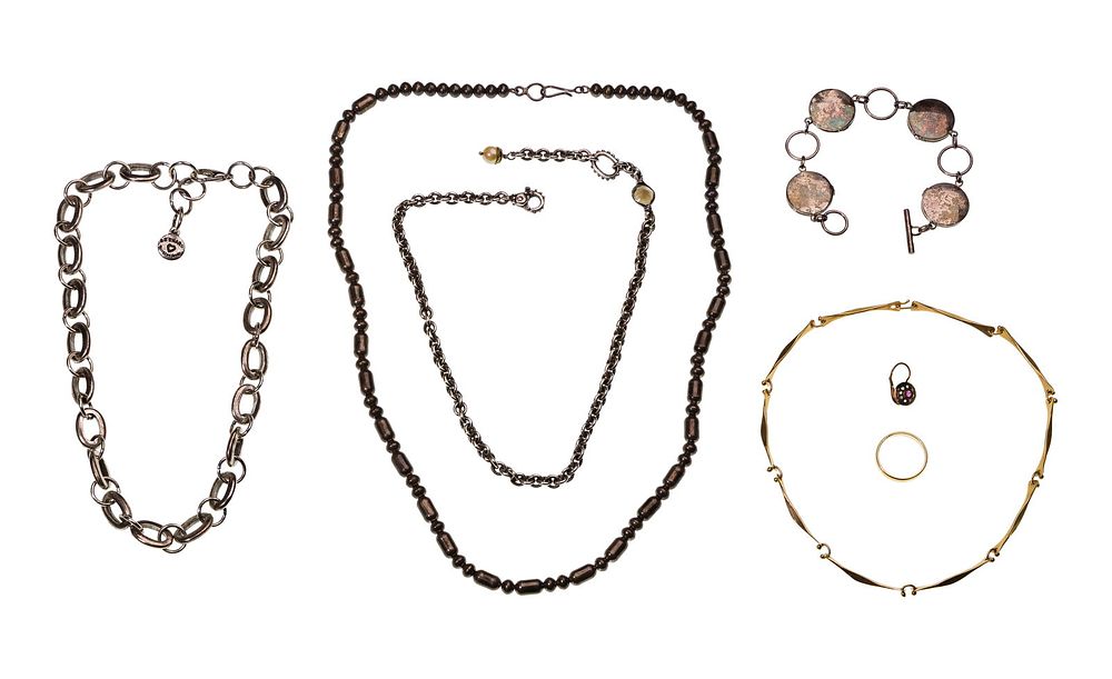 Lot 222: Gold, Sterling Silver and Costume Jewelry Assortment