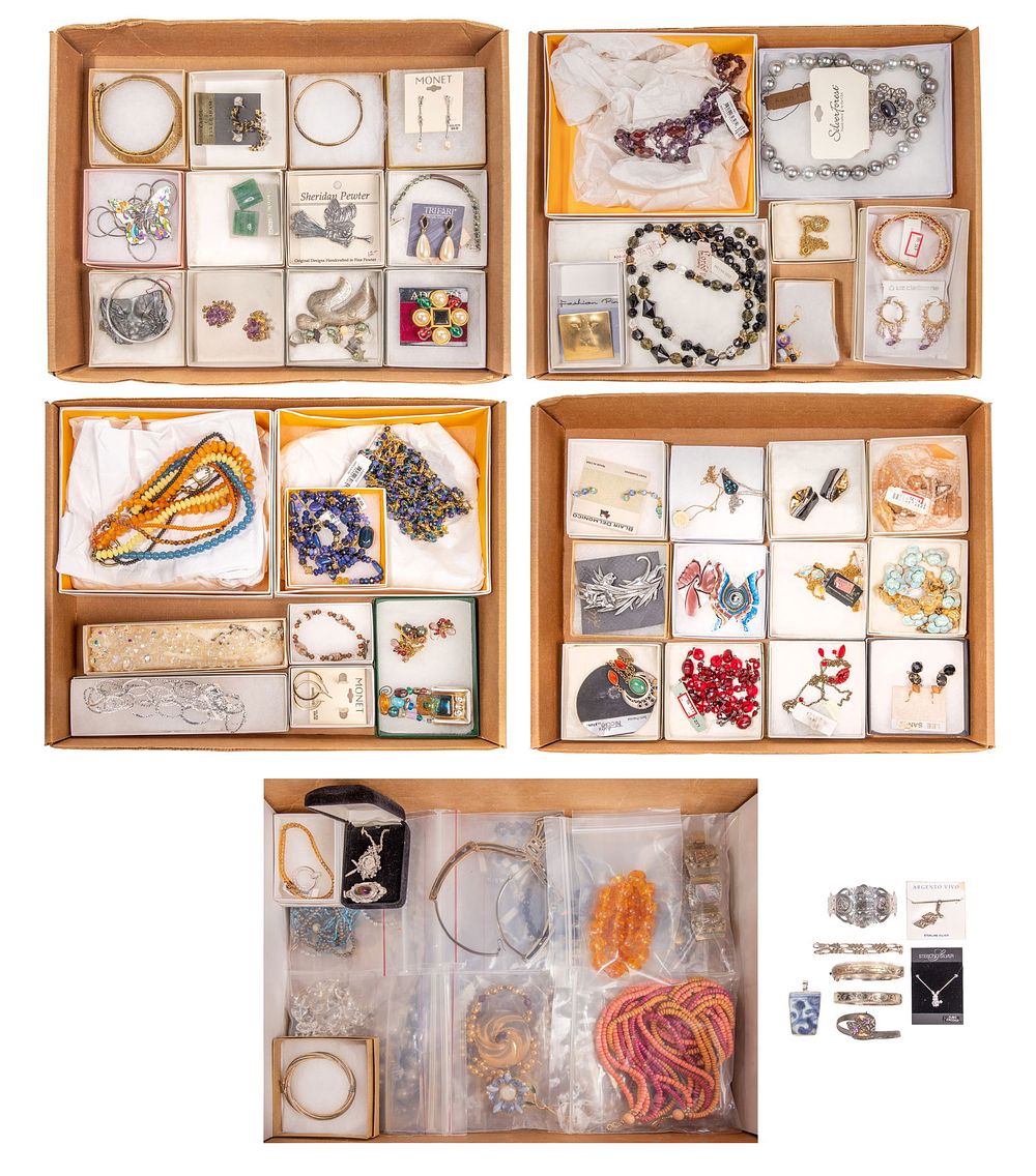 Lot 227: Sterling Silver and Costume Jewelry Assortment