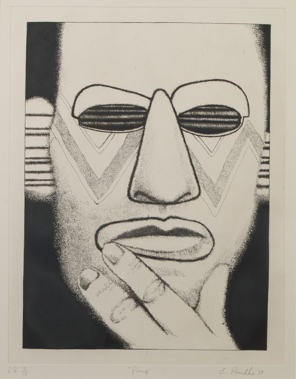 Lot 153: Ed Paschke (American, 1939-2004) 'Pump' Etching