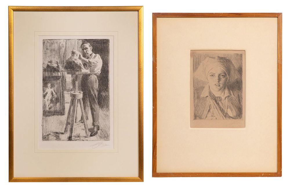 Lot 184: Anders Zorn (Swedish, 1860-1920) Etchings