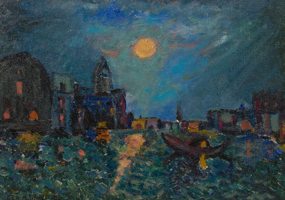 Lot 191: George Matthew Bruestle (American, 1872-1939) Oil on Board