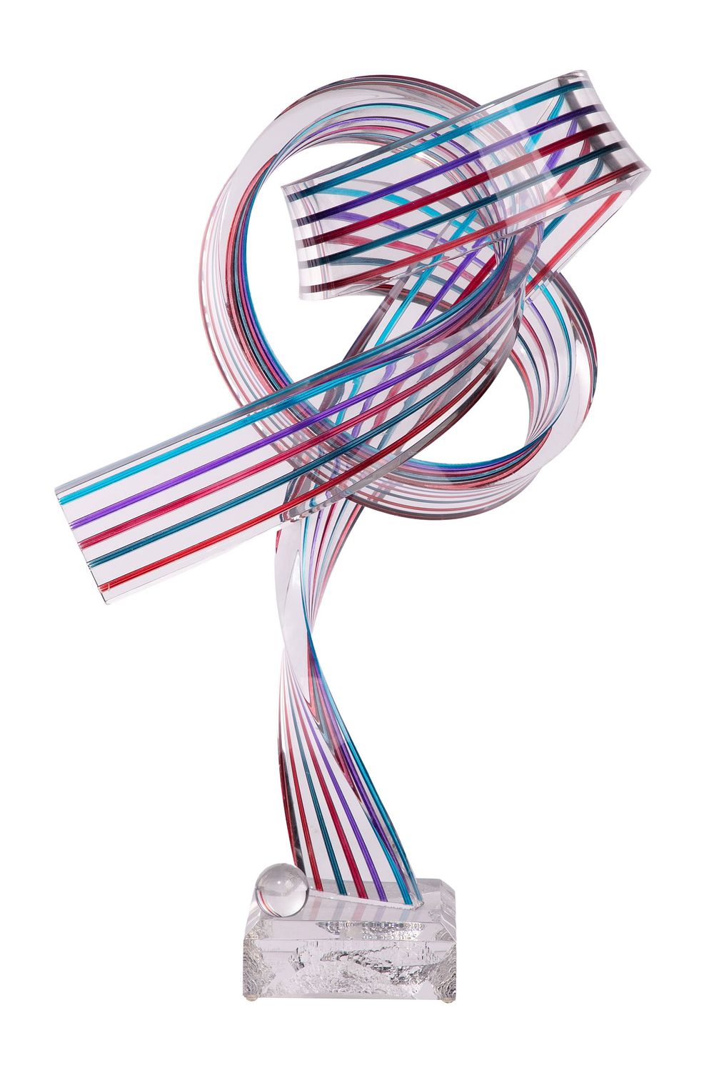 Lot 213: Rod Garrett (American, 20th Century) 'Seeing It Through' Acrylic Sculpture