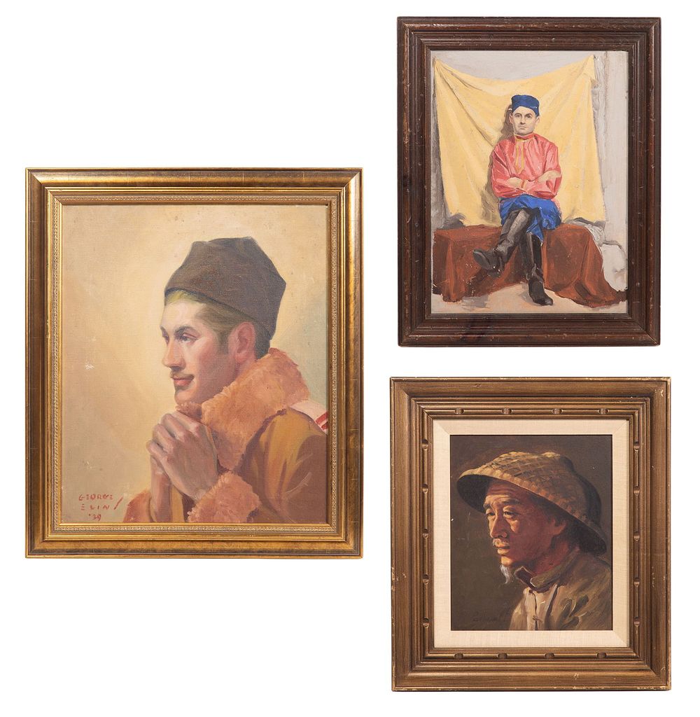 Lot 238: Portrait Oil Painting Assortment