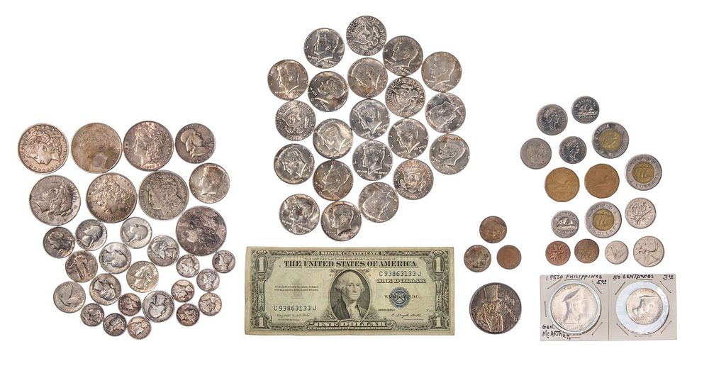 Lot 296: Silver and World Coin Assortment