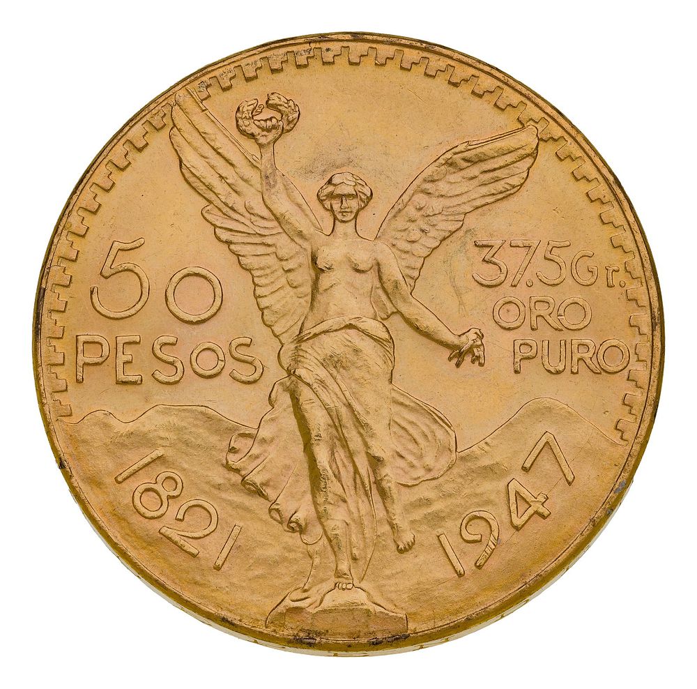 Lot 301: Mexico: 1947 50-Peso Gold