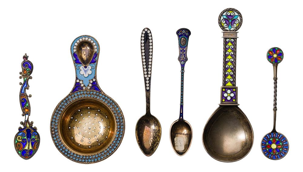Lot 318: Russian Silver Utensil Assortment