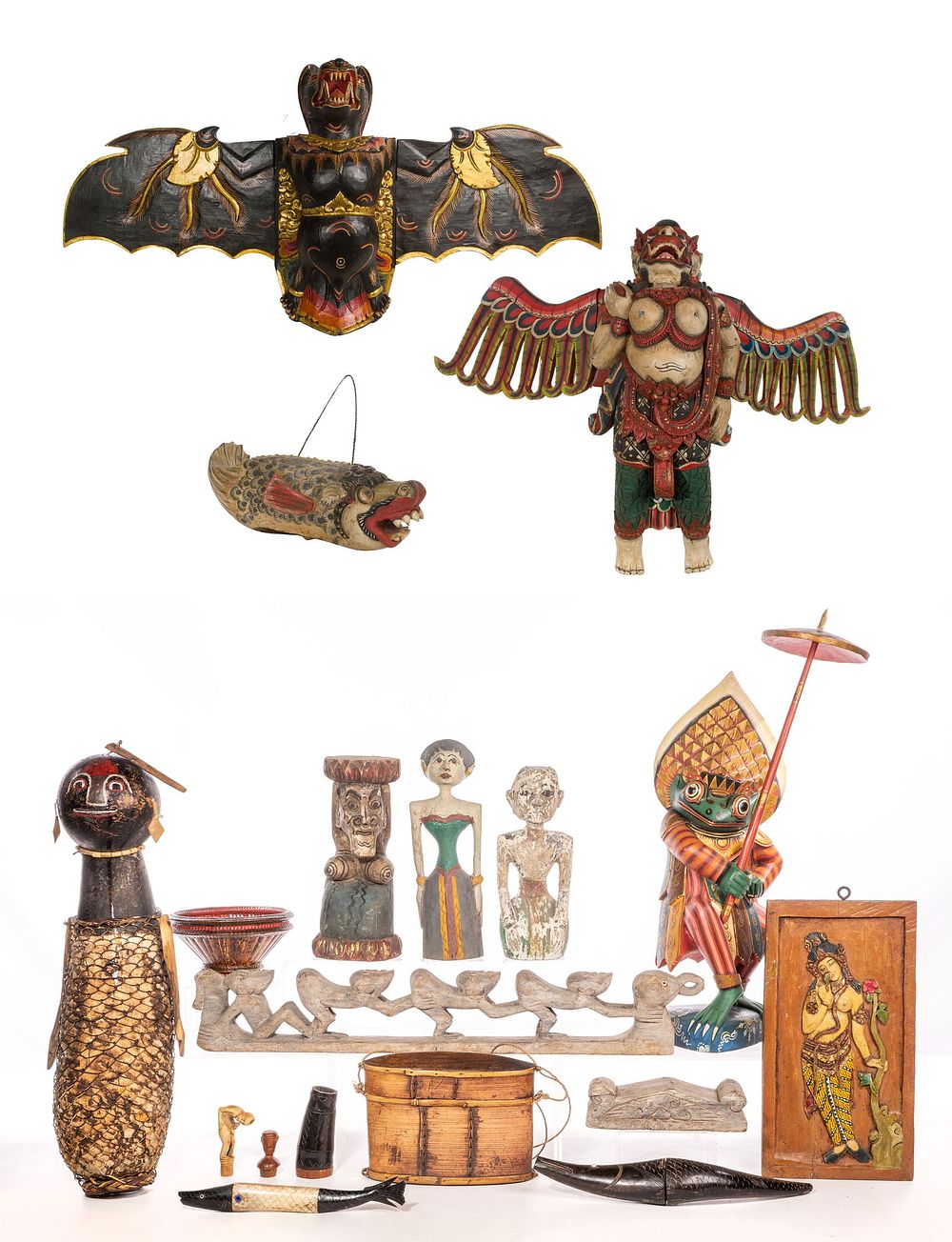 Lot 354: Indonesian Carving Assortment