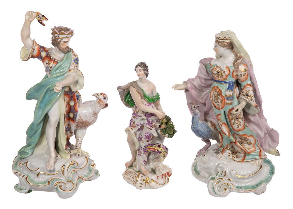 Lot 375: Derby Porcelain Figurine Assortment
