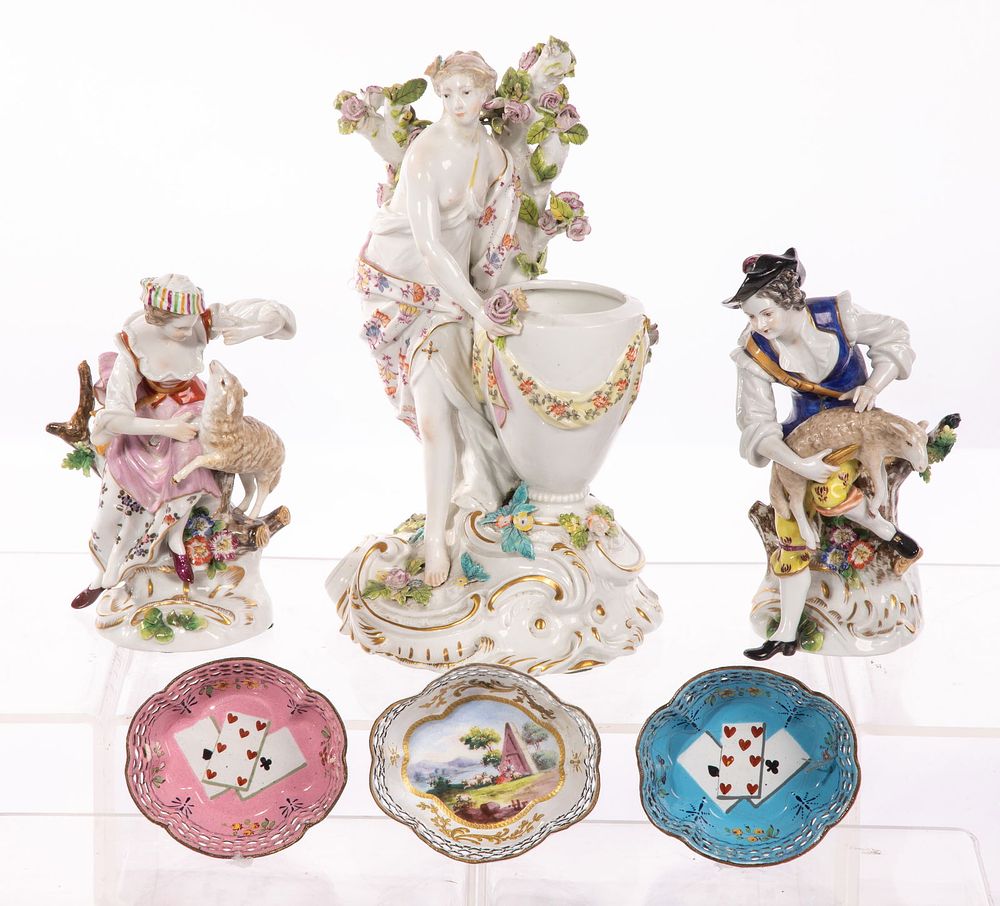 Lot 379: European Porcelain Figurine Assortment