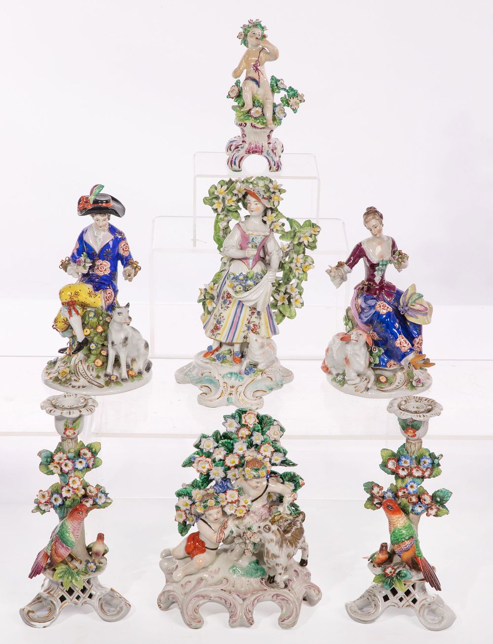 Lot 383: English Porcelain Figurine Assortment