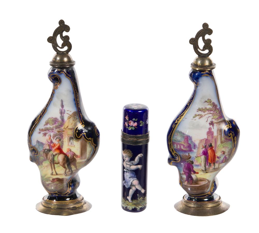 Lot 393: Porcelain Scent Bottle Assortment