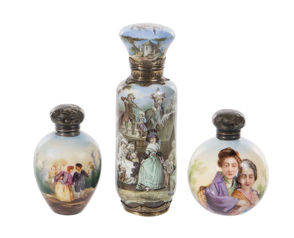 Lot 396: Porcelain Scent Bottle Assortment