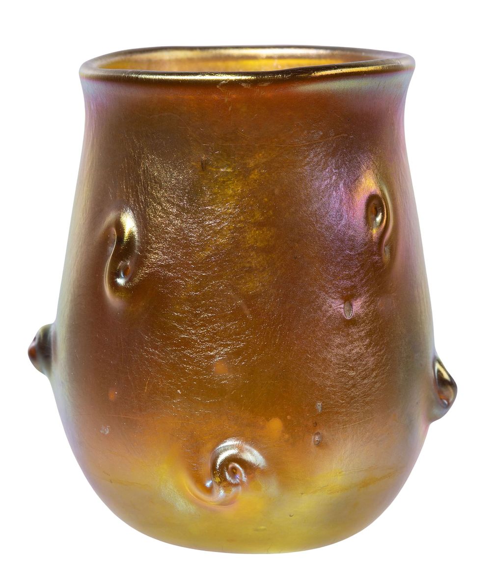 Lot 422: Louis Comfort Tiffany Favrile Glass Cordial
