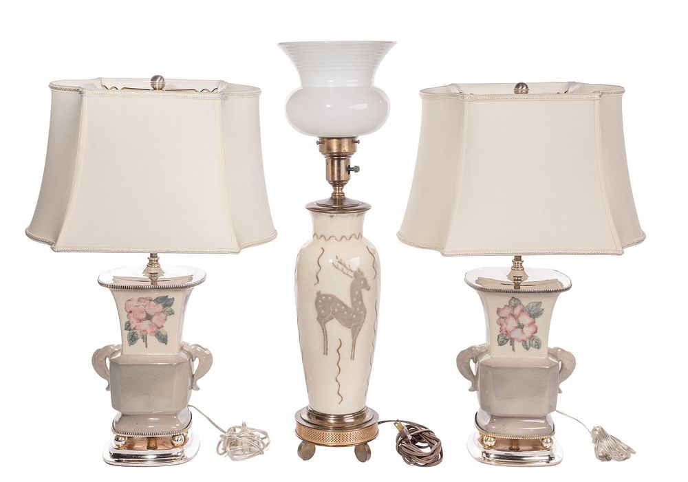 Lot 450: Rookwood Lamp Assortment