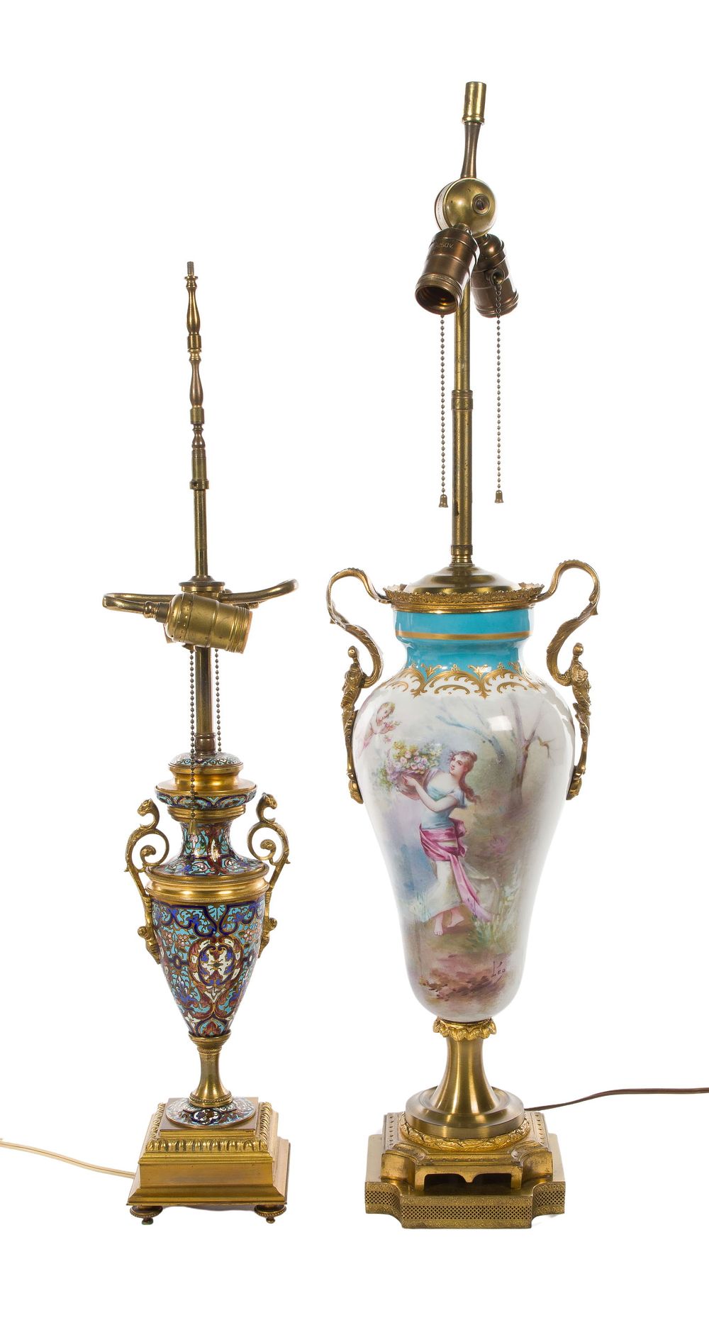 Lot 452: French Lamps