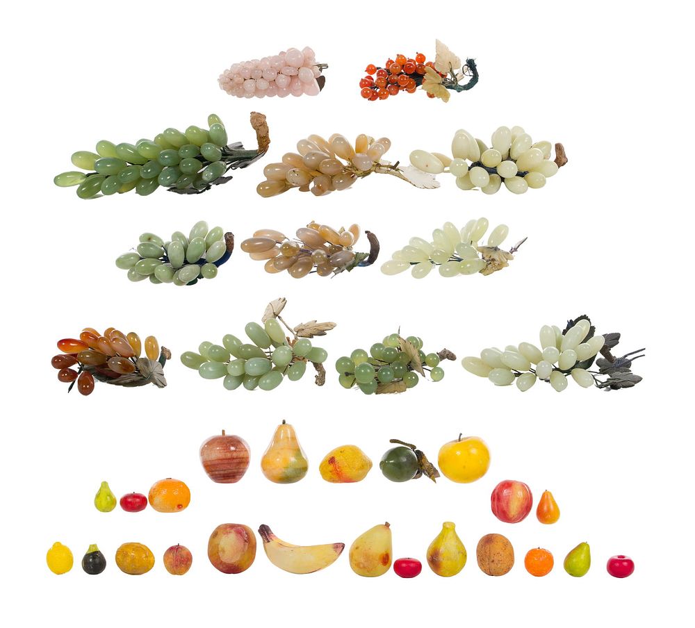 Lot 477: Stone and Glass Fruit Assortment