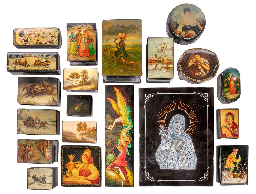 Lot 481: Russian Lacquer Assortment