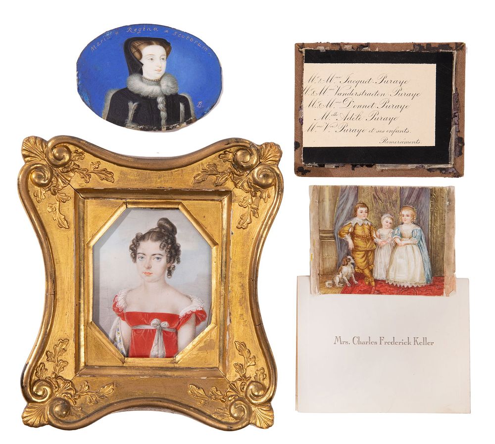 Lot 490: British Royal Family Portrait Miniature Assortment