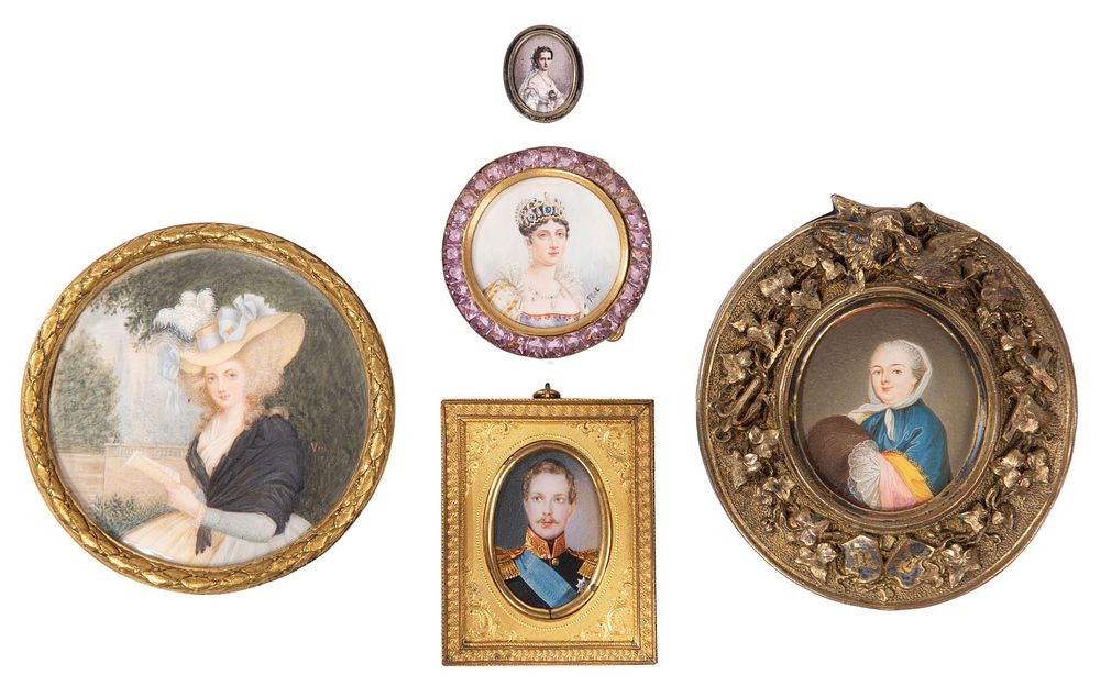 Lot 491: Royal Portrait Miniature Assortment